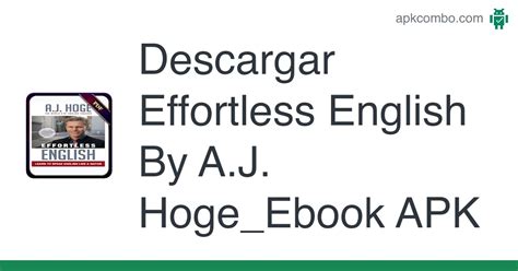 Effortless English By A.J. Hoge_Ebook APK (Android App) - Descarga Gratis