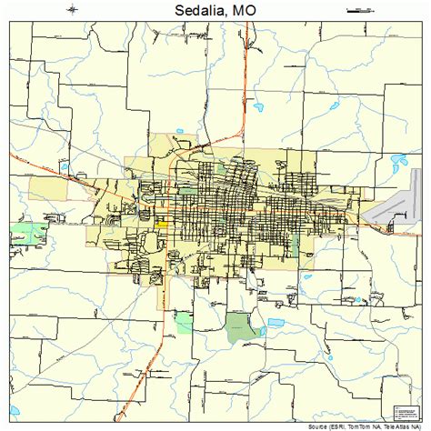 Sedalia Missouri Street Map 2966440