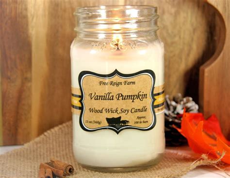 Vanilla PumpkinWood Wick Soy Candle