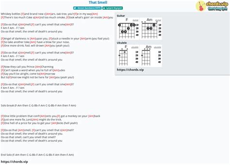 Chord: That Smell - tab, song lyric, sheet, guitar, ukulele | chords.vip