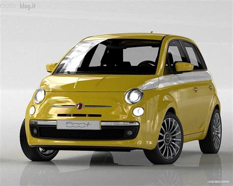 Yellow Fiat 500 Lounge with premium wheels Fiat Cinquecento, Fiat 500 Pop, Fiat 500 Lounge ...