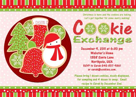 9 Best Images of Printable Cookie Exchange Invitations - Cookie ...