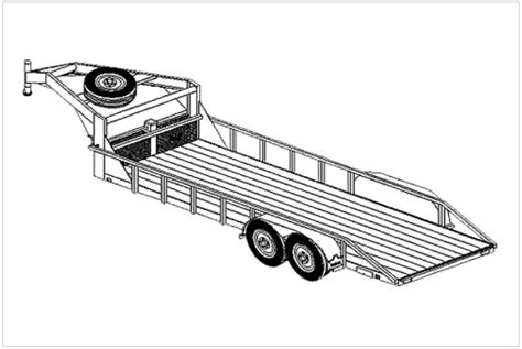 (2220) - 6' 6" x 20' LOWBOY GOOSENECK TRAILER PLANS