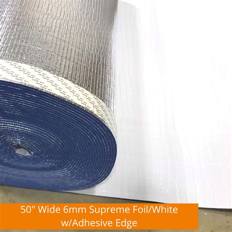 BlueTex™ 6mm 50" Wide Foil/White + Foam insulation – BlueTex Insulation