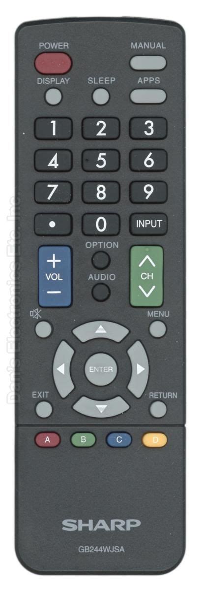 Buy SHARP RRMCGB244WJSA TV Remote Control