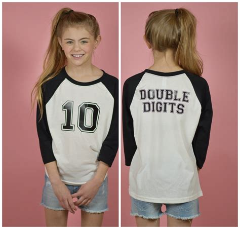 Girls 10th birthday shirt - 10 year old shirt - #doubledigits - 10th ...