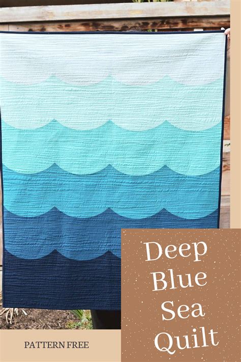 Deep Blue Sea Quilt in 2020 | Sea quilt, Blue sea, Deep blue sea