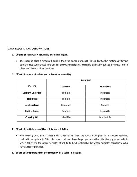 Free factors affecting solubility worksheet, Download Free factors affecting solubility ...