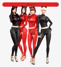 Aoa Like A Cat Red , Png Download - Aoa Like A Cat Outfit, Transparent ...