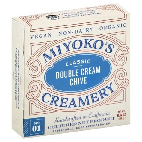 Miyoko's Creamery Non Dairy Double Cream Chive Cheese, 6.5 oz - Kroger