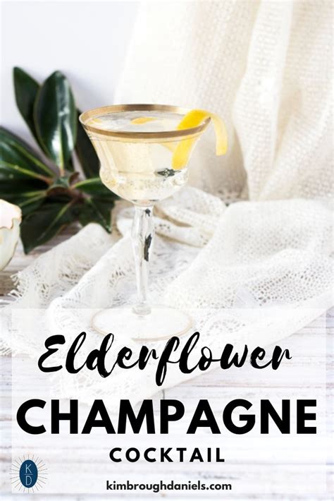 Elderflower Champagne Cocktail | Kimbrough Daniels