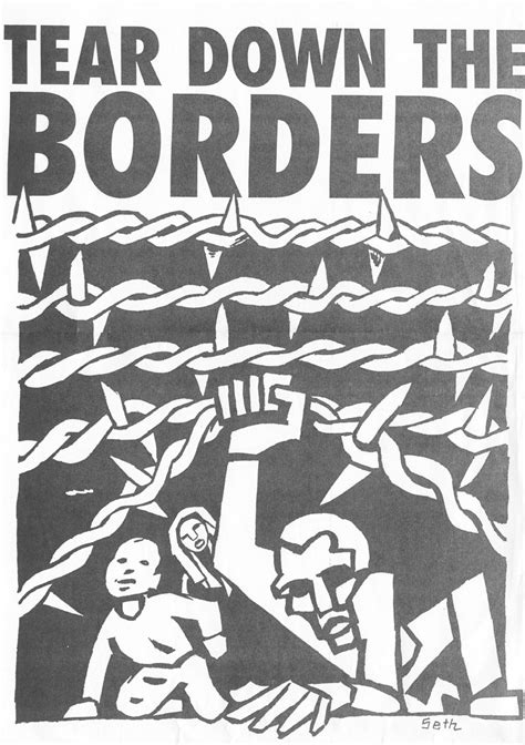 degeneratedworker:“Tear down the borders”, 1970s, by Seth Tobocman - Tumblr Pics