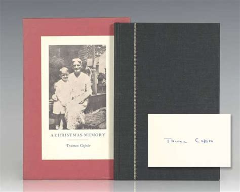 A Christmas Memory Truman Capote First Edition Signed