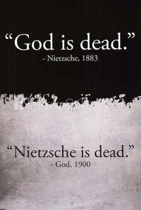 God is dead. Nietzsche is dead | Picture Quotes