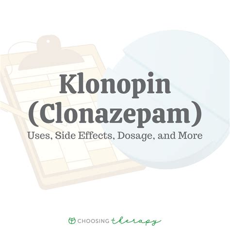 Everything to Know About Klonopin