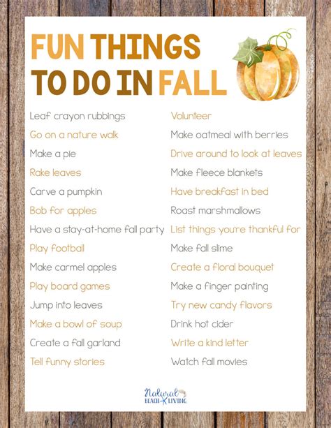 30+ Fun Things To Do In Fall for the Whole Family - Natural Beach Living