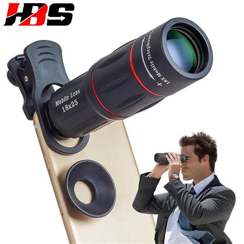 HD 18X Telescope Zoom Mobile Phone Lens Universal Clip Telefon Camera ...