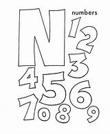 ABC Alphabet Coloring Sheets  N Is For Numbers HonkingDonkey sketch template