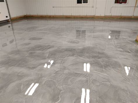 Silver Metallic Epoxy Floor System | Eco Advantage Painting