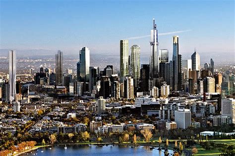 know your city development: Melbourne skyline (Australia)