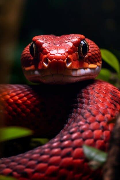 Free AI Image | Close up on snake in natural habitat