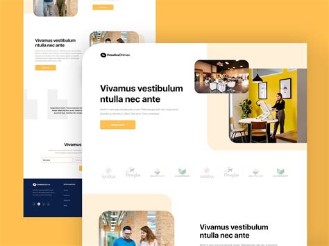 Creative team agency landing page freebie by Creative Dhiman on Dribbble