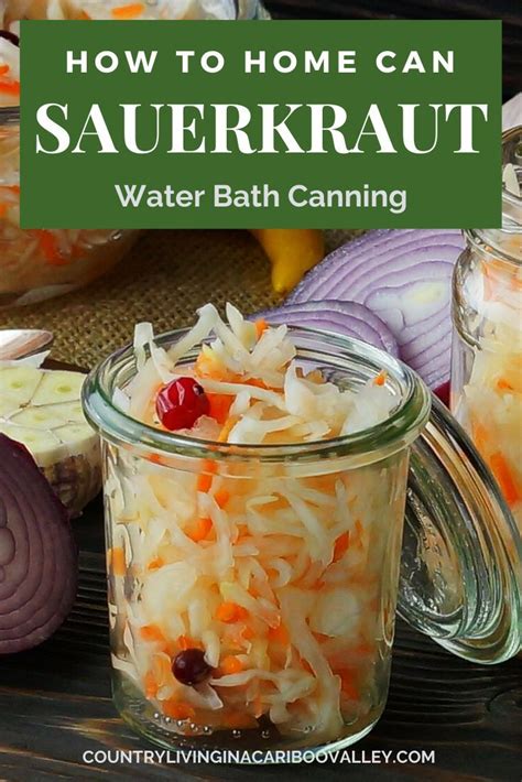 Canning Homemade Sauerkraut | Canning sauerkraut, Homemade sauerkraut, Canning recipes