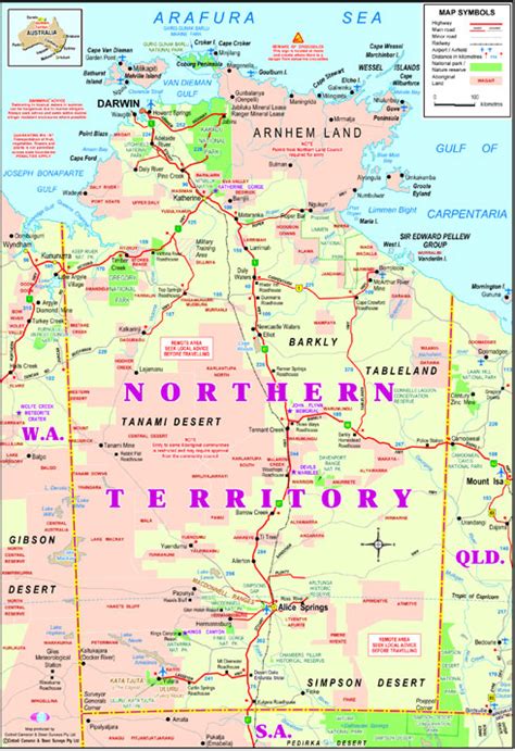 Northern Territory Map | NT Travel