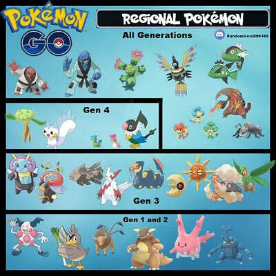 Regional Pokemon Trading Pokemon GO | eBay