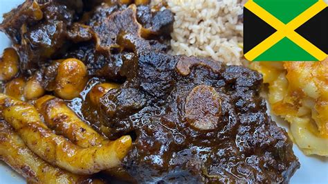 JAMAICAN OXTAIL WITH BUTTER BEANS + SPINNERS🇯🇲 *MUST TRY* - YouTube