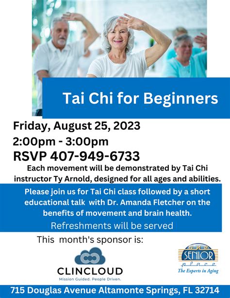 Tai Chi for Beginners - One Senior Place