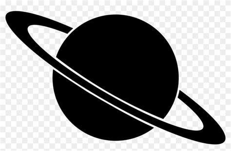 an image of the planet saturn in black and white, with two rings around it