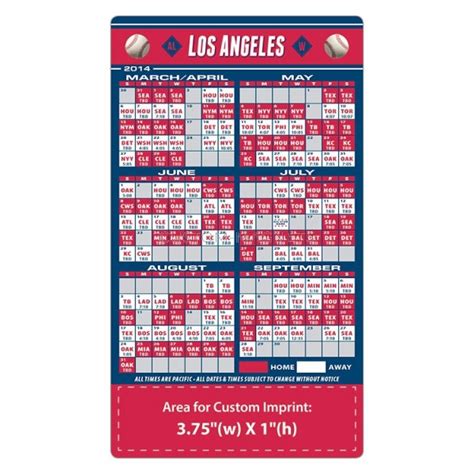 La Angels Schedule Printable - Printable Schedule