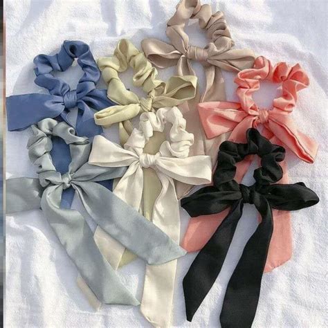 Buy High Quality Solid Color Bohemian Summer Style Bow Tie Ribbon Hair Tie Simple Temperament ...