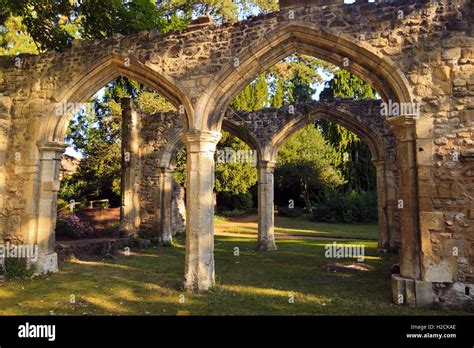 Abingdon Abbey Ruins Stock Photo - Alamy