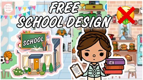 FREE SCHOOL DESIGN 📚 ️ TOCA LIFE WORLD 🌎 - YouTube