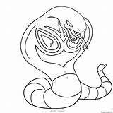 Wild Pokemon Arbok Attack Coloring Page » Turkau sketch template