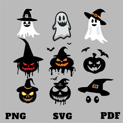 Halloween Scary SVG Bundle, Halloween Ghost and Pumpkın Printable Svg-pdf-png - Etsy