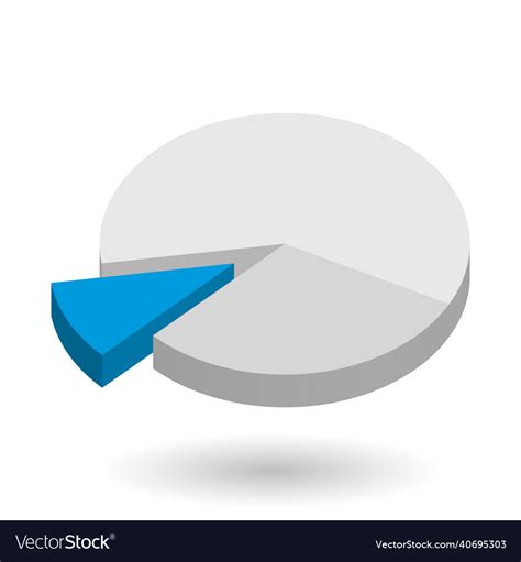 Pie chart design element Royalty Free Vector Image