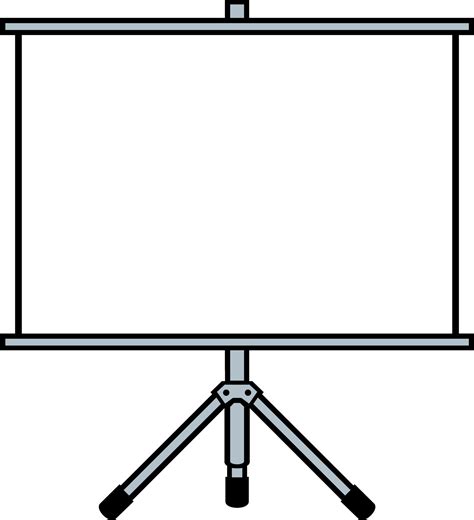 Blank Presentation or Projector Roller Screen 12638522 PNG