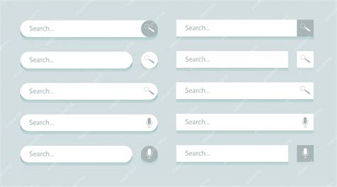 Premium Vector | Search bar templates for ui, design and web site.