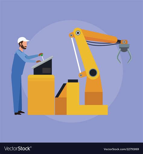 Factory workers cartoon Royalty Free Vector Image