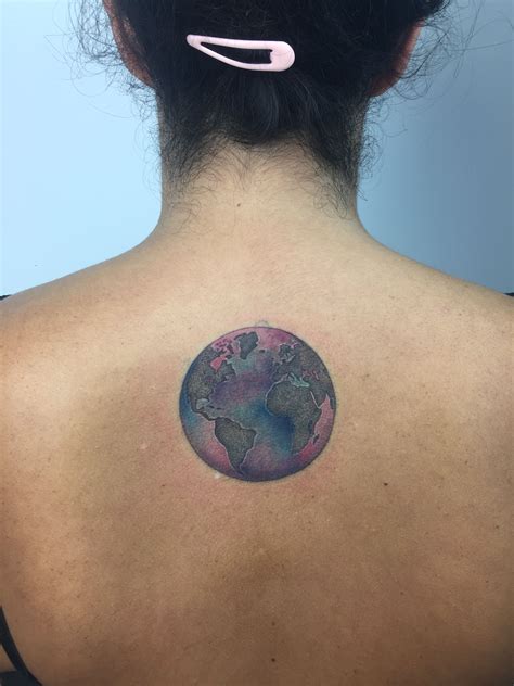 Globe tattoo