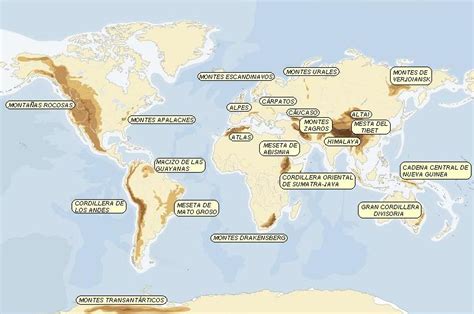 Mapa relieve mundial