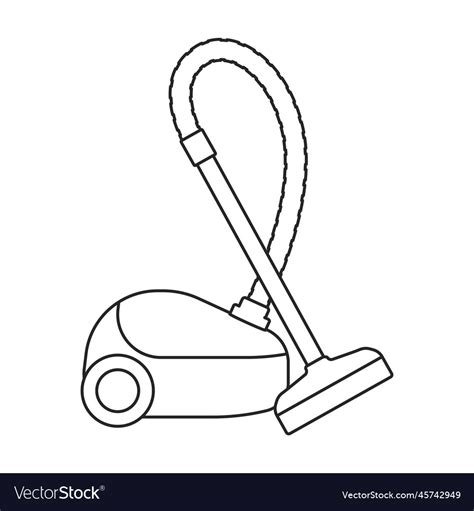 Vacuum cleaner outline icon Royalty Free Vector Image