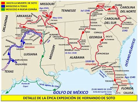 The Great Expedition Of Hernando De Soto In 1538 Through The North American South - Historia del ...