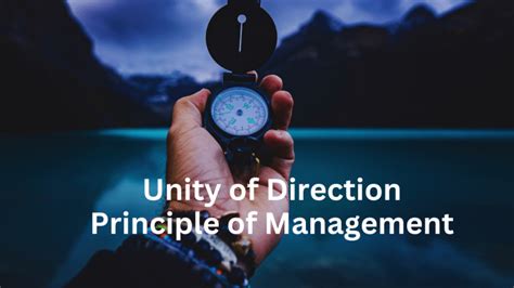 Unity of Direction Principle of Management - MBANote