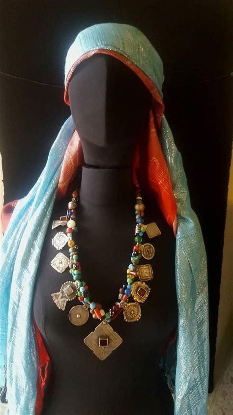 Morocco Berber necklace with silver plate and various | Etsy Hand Of ...