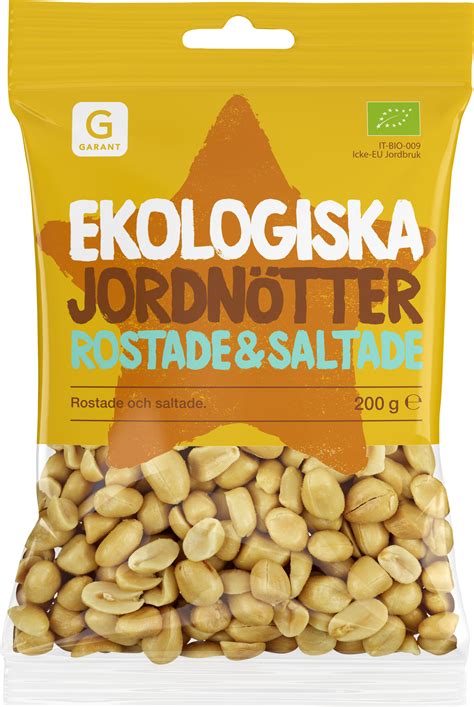 Köp Garant Ekologiska Jordnötter Rostade & Saltade 200 g | Apohem