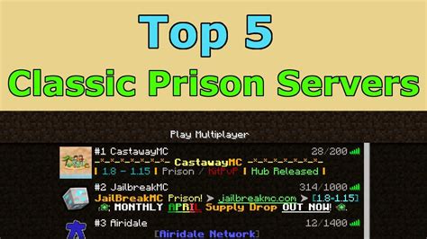 Top 5 Classic Prison Servers in Minecraft (April 2020) - YouTube